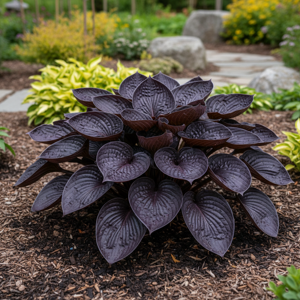 Purple Haze Hosta fully grown plant