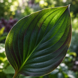 Illustrative hosta leaf detail; plants grown from seed may vary