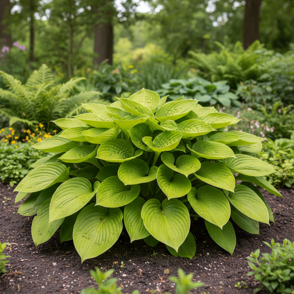 Lime Green Hosta fully grown plant