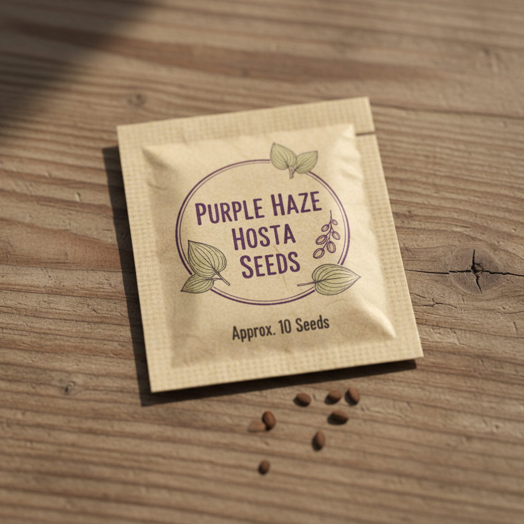 Purple Haze Hosta seed packet bag